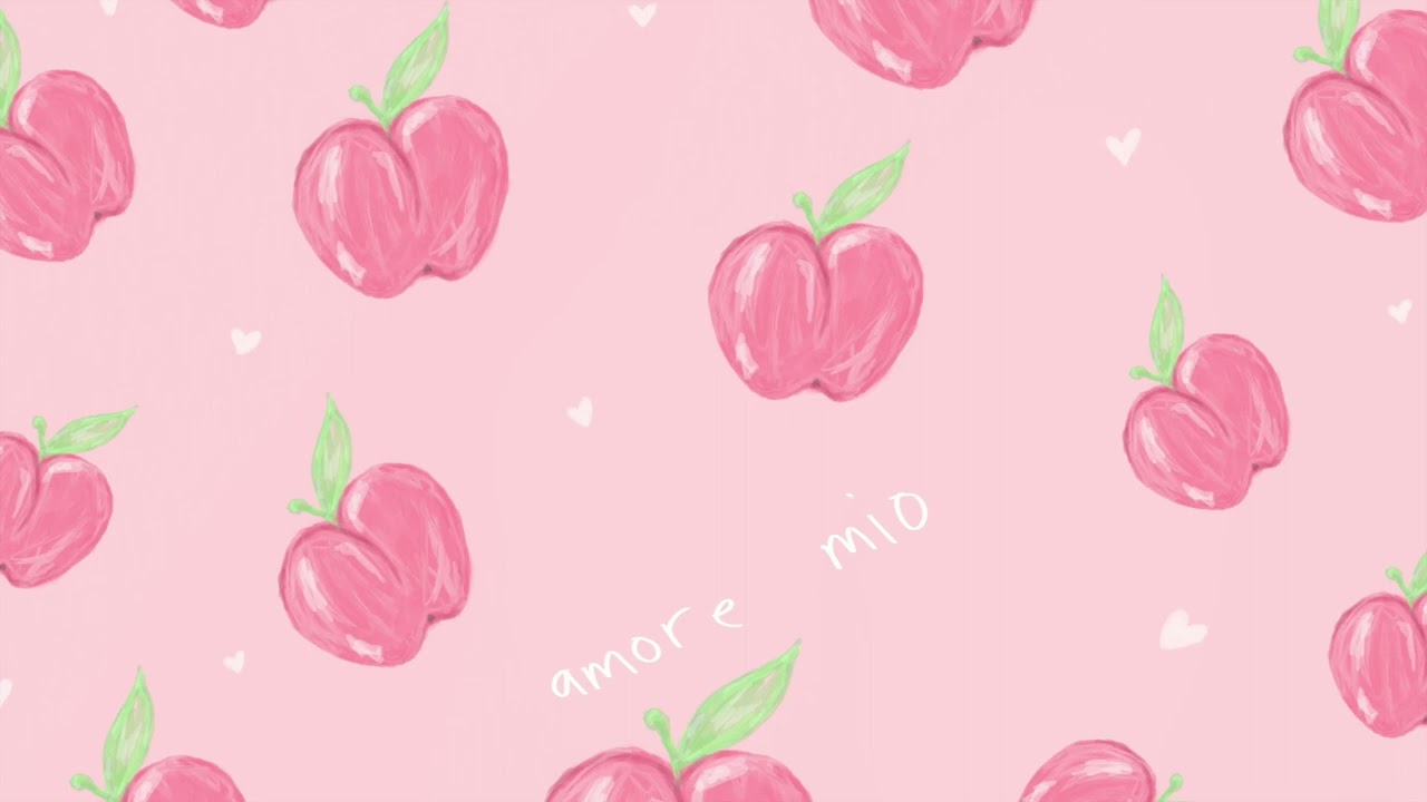 3 Hour Cute Aesthetic Pattern 💖 Peach Amore Mio Loop for Relaxing, TV & Pinterest Vibes (4K)