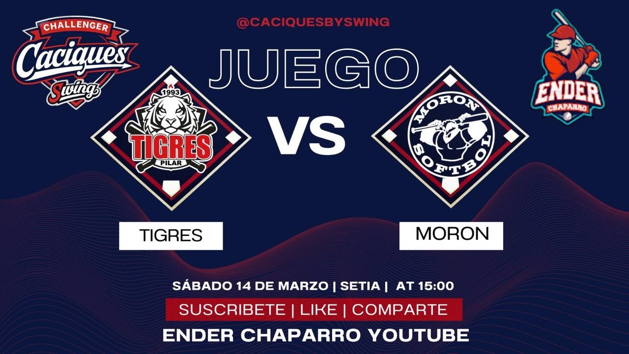 EN VIVO | TIGRES 🆚 MORON | CHALLENGER CACIQUES BY SWING 2026🥎