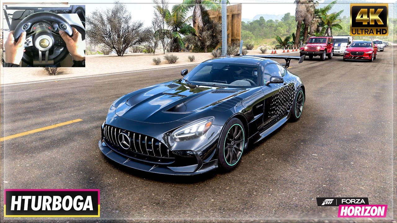 Mercedes-AMG GT Black Series 1387hp - Forza Horizon 5 - Hot Wheels Race | Steering Wheel Gameplay
