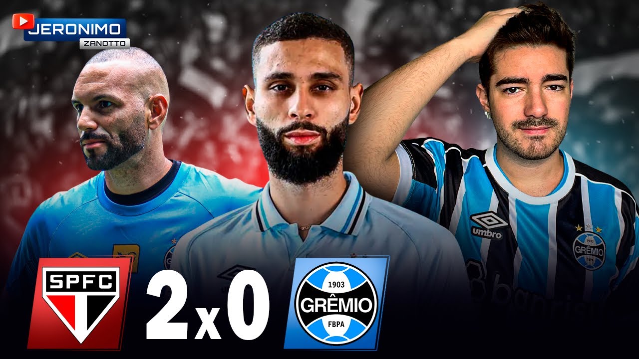 SÃO PAULO 2x0 GRÊMIO - WAGNER LEONARDO ENTREGOU, Luis Castro erra no início e Grêmio perde…
