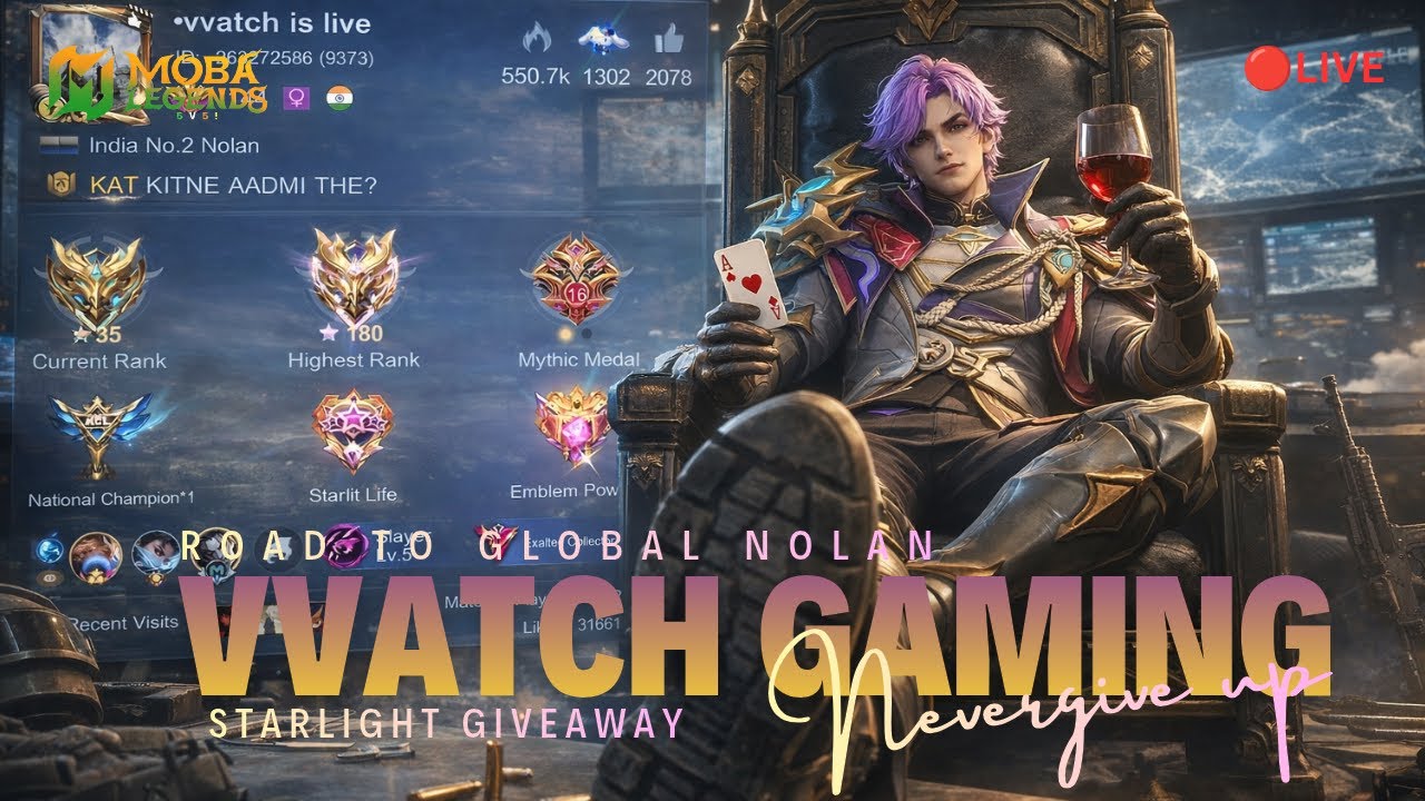 ROAD TO IMMORTAL | MOBA55 | VVATCH IS LIVE 