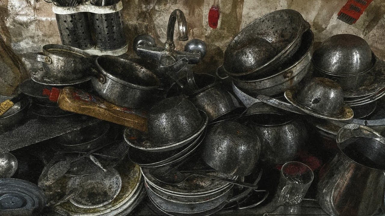 Dishwashing - Midnight Calm Routine Gentle Water Sounds ASMR