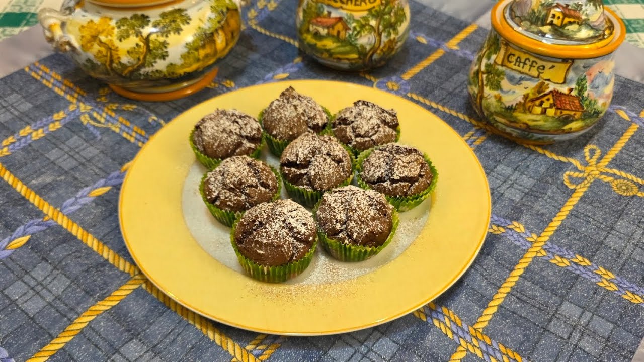 MUFFIN CON CACAO E CANNELLA