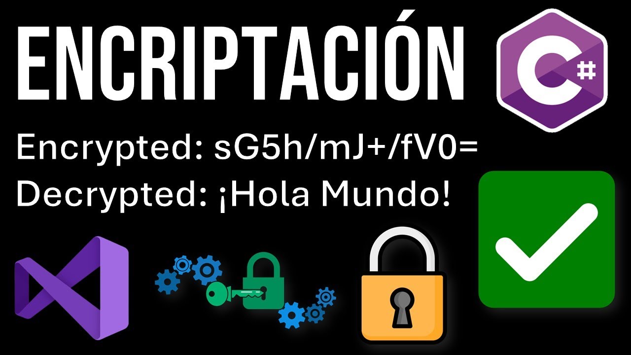 Encriptación en C# | Encriptar/Cifrar y Desencriptar contraseñas con C# y .NET | AES, CryptoStream ✅