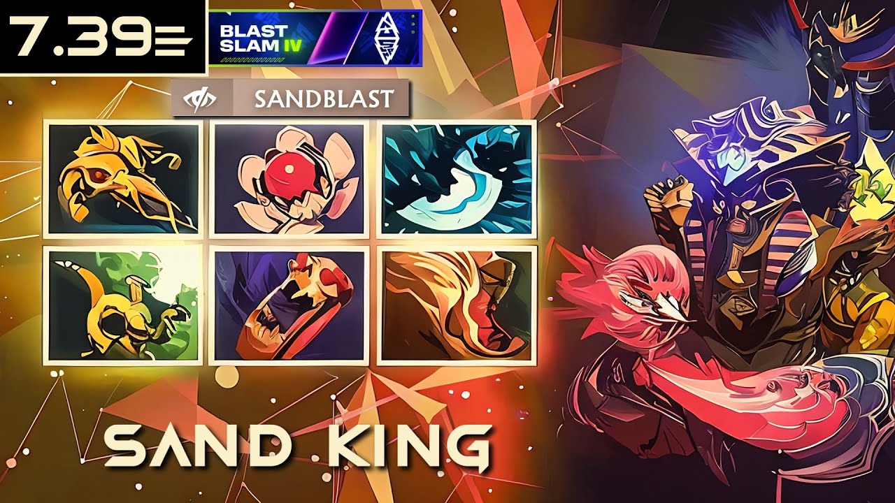 [OFFLANE] COLLAPSE SAND KING 7.39e | BLAST Slam IV | #Dota2 #4K