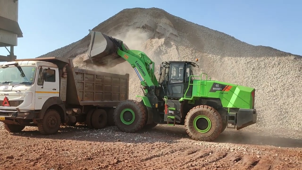 LiuGong 856H Electric Wheel Loader Working In India +91 8427631050