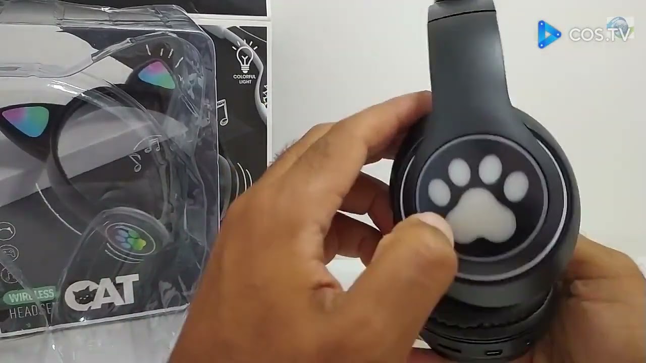 Fone Orelha de Gato Bluetooth STN 28