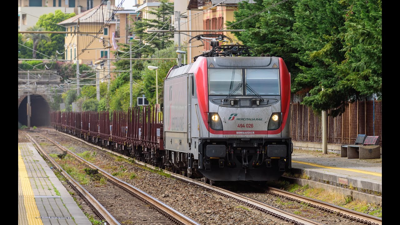 Lo spettacolare traffico ferroviario di GENOVA QUINTO!