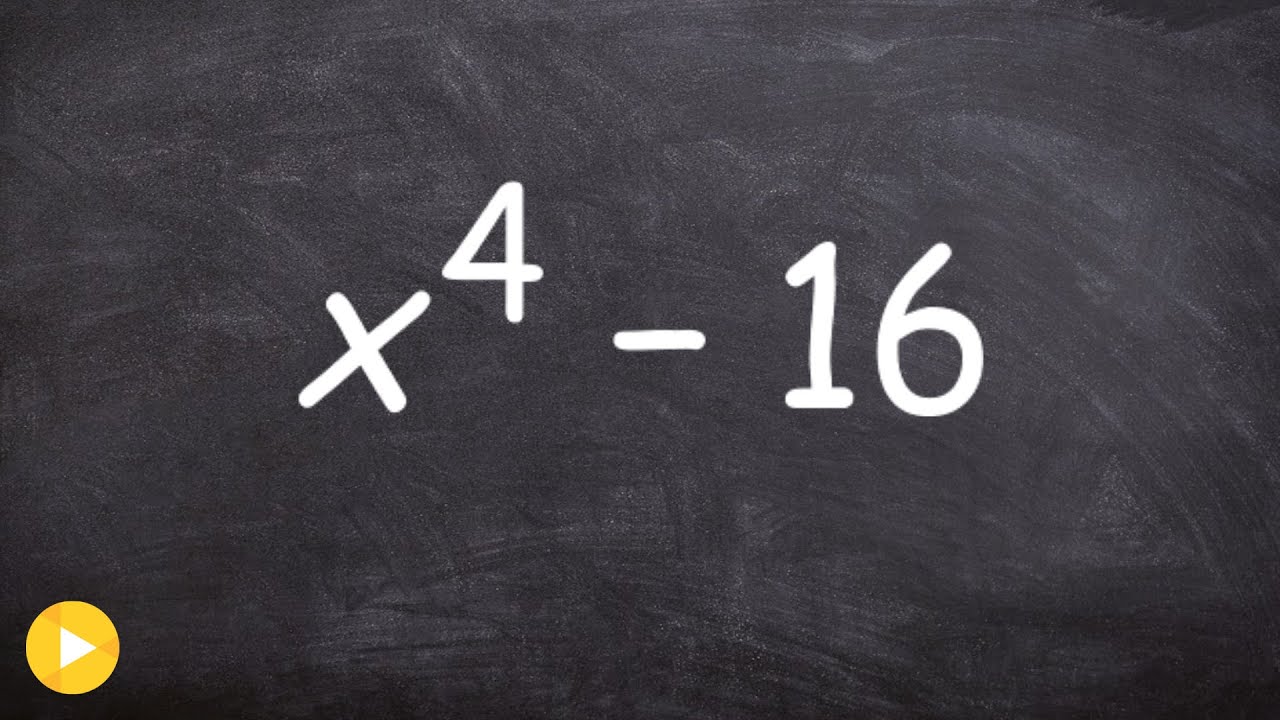Factoring using difference of two squares to a power of 4
