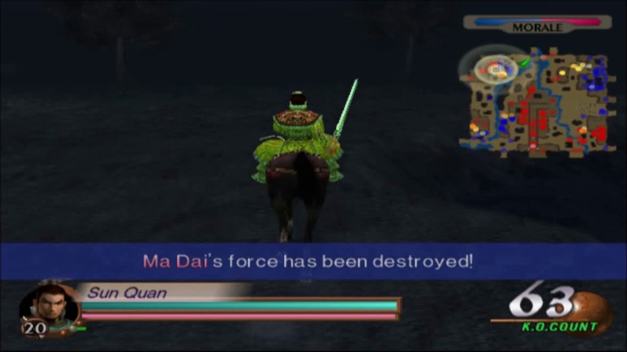 Sun Quan - Dynasty Warriors 3 Xtreme Legends - Very Hard Mode.
