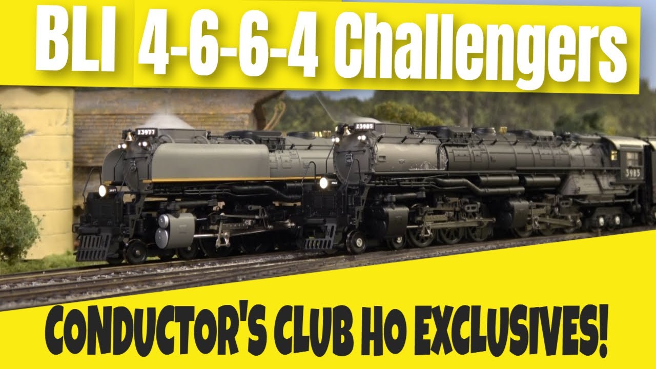 Broadway Limited 4-6-6-4 Challenger Steam Locomotives w/Paragon4 2025 BLI Conductor's Club Exclusive