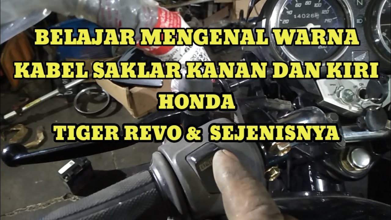 Belajar Mengenal warna kabel saklar kiri dan kanan honda tiger
