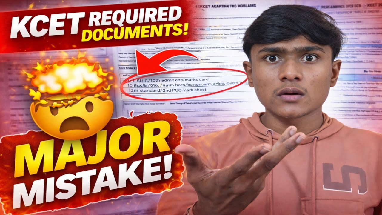 Documents Required for KCET Application form 2026|How to apply KCET 2026?