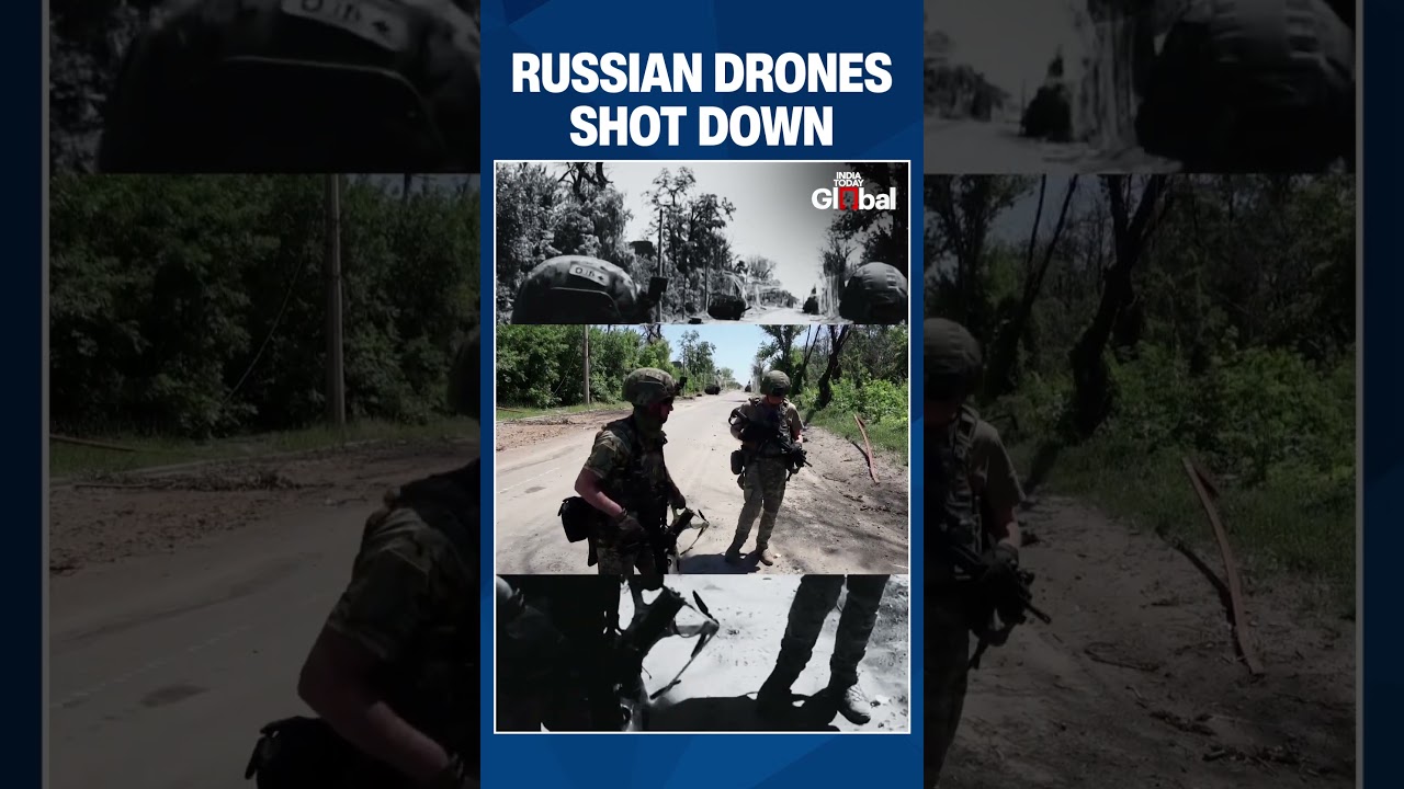 Ukraine War: Ukrainian Police Shoot Down Russian FPV Drones Near Kostiantynivka