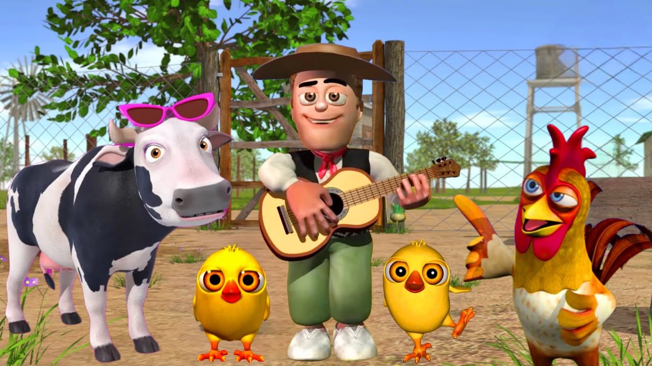 El Pollito pío 3d | El toro se congela jugando en el juegodel Toro y el Tractor 3D
