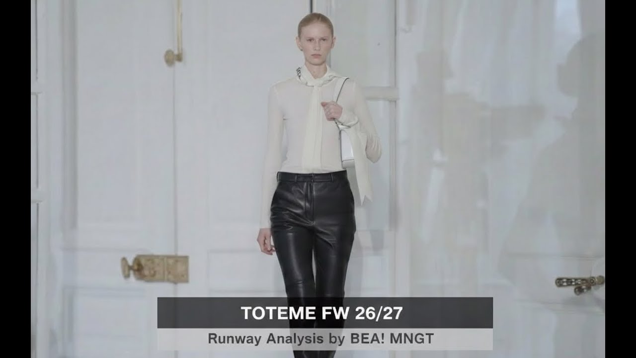 TOTEME Fall Winter 26/27 Paris Fashion Week