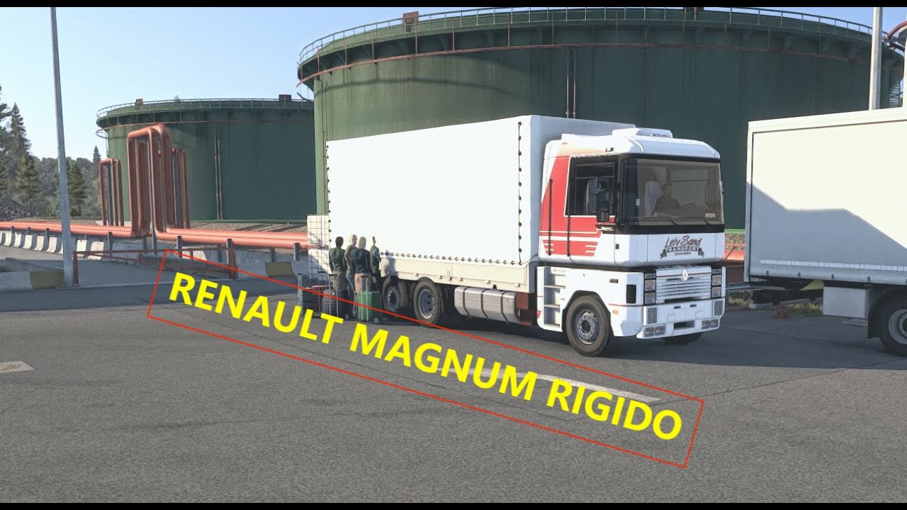 RENAULT MAGNUM RIGIDO / ME ENCANTA!!! / mods realistas /Llevo a trabajores a la empresa (MAXIAMA)
