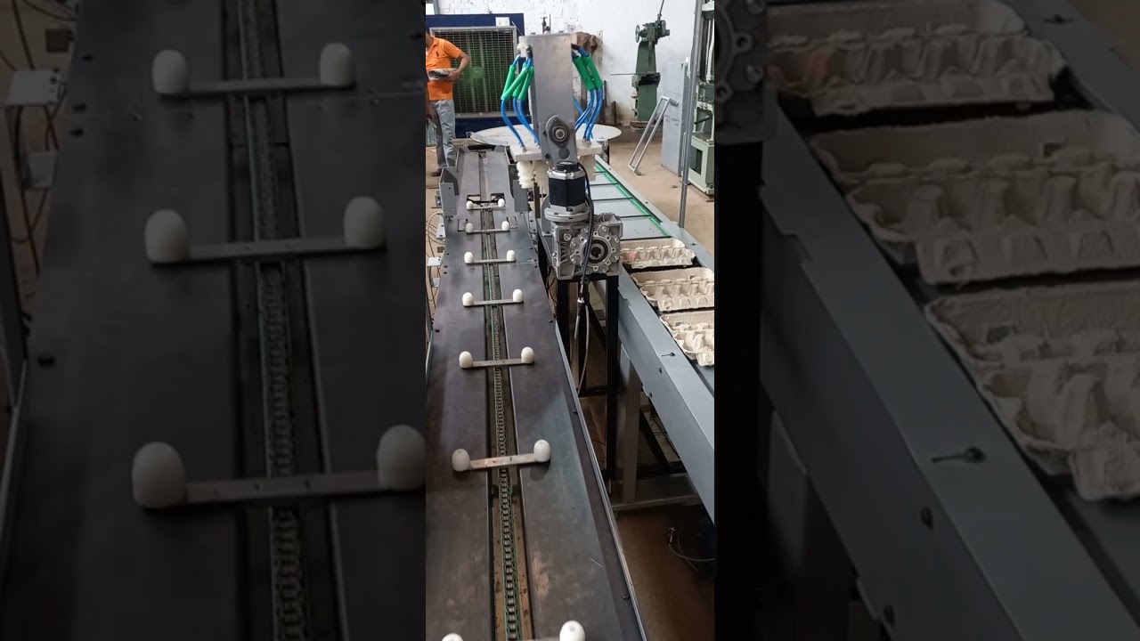 EGG PICK & DROP #pick machine  #automation #plc #hmi #servo drive #motor