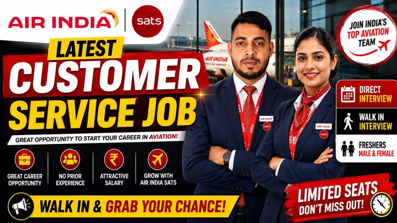 Latest Airport Job ✅ Customer Service Job / Air Ticketing  ✅  Walk In Interview #airportjob #job