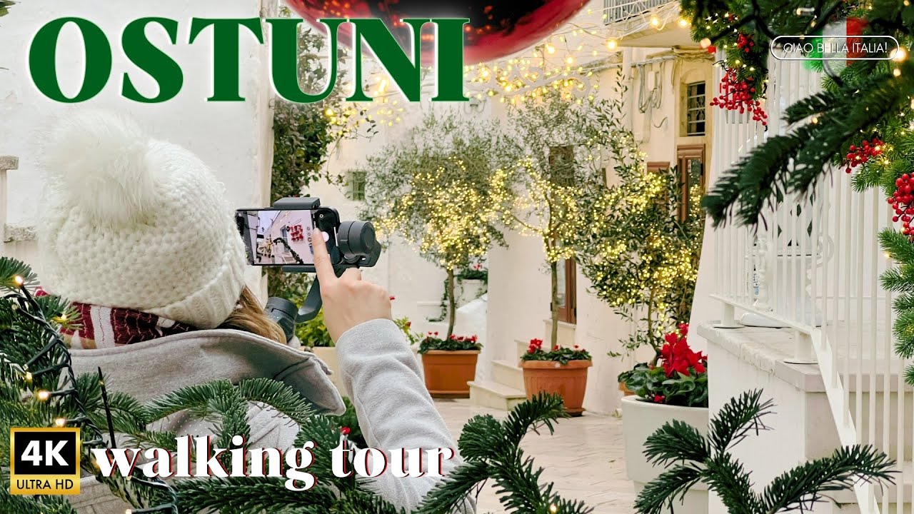 I've found the prettiest christmas street in Italy! 👀 OSTUNI 2024 PUGLIA Italy