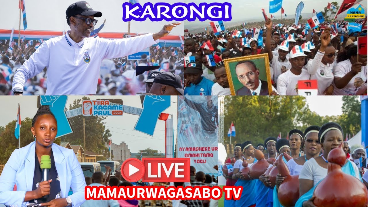 🔴LIVE: KARONGI | UMUKANDIDA WA FPR INKOTANYI, PAUL KAGAME, ARI KWIYAMAMAZA KU MWANYA WA PEREZIDA