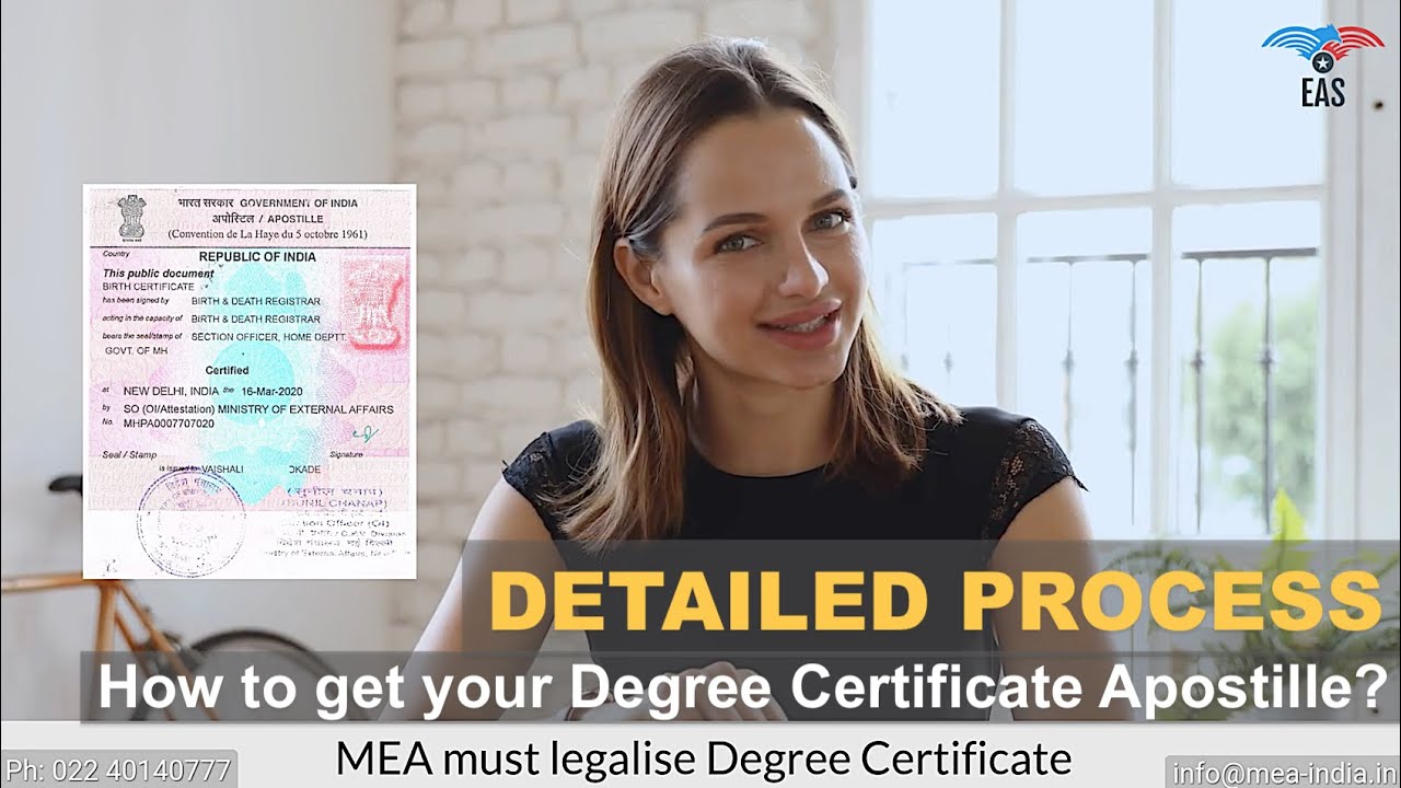 How to get your Degree Certificate Apostille in India? | What are the process time & cost? | MEA