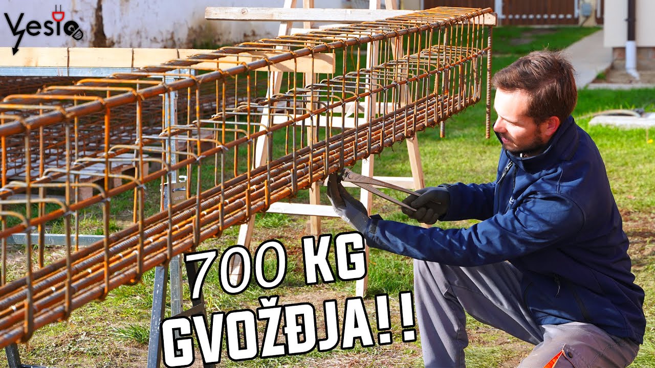 Priprema armature za temelje i grede Epizoda 2
