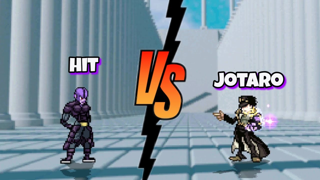 Jotaro Vs Hit jojo's bizzare adventure x dragon ball fights / mugen