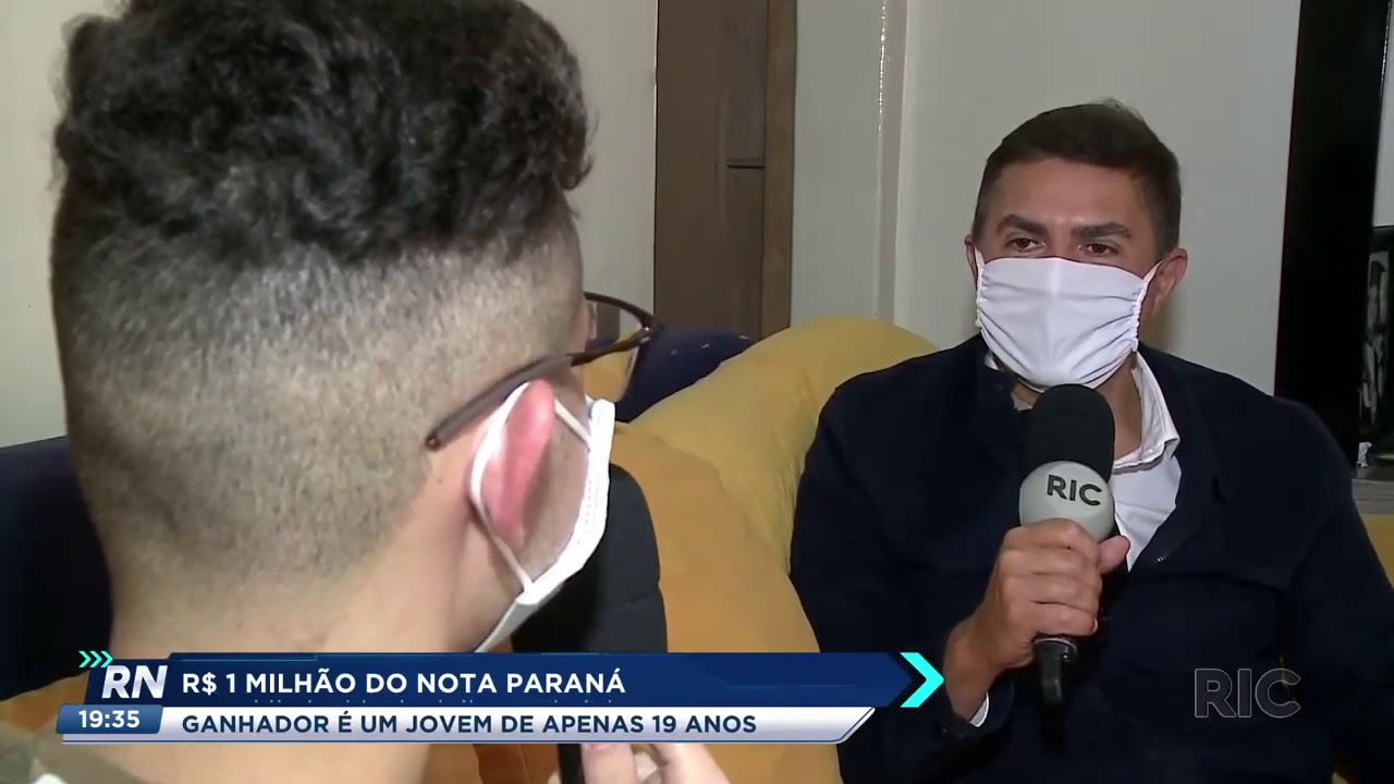 R$ 1 milh&atilde;o  do nota Paran&aacute;, ganhador &eacute; um jovem de 19 anos
