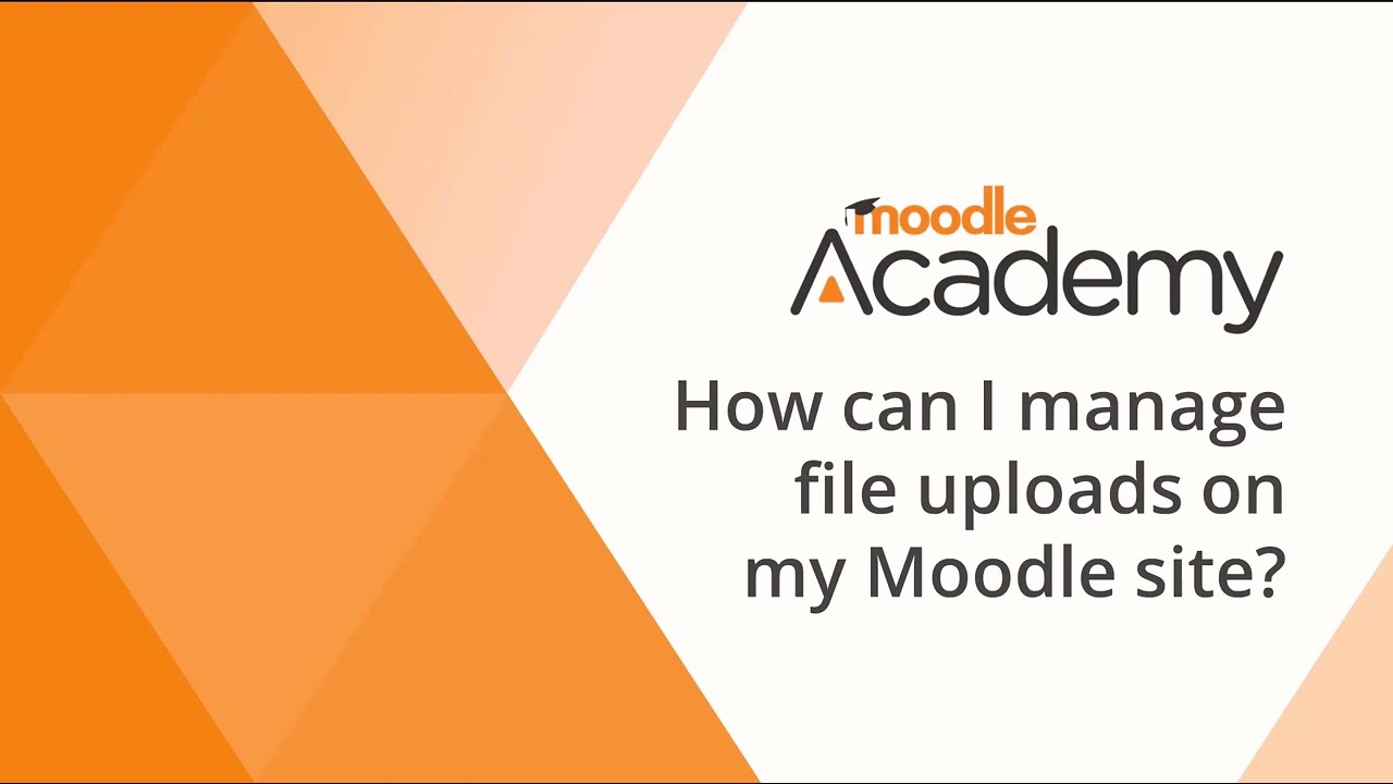 How can I manage file uploads on my Moodle site