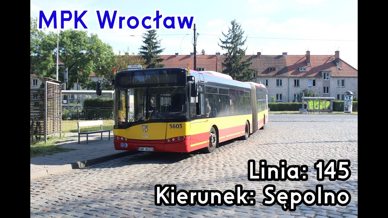 [🇵🇱PL] TIMELAPSE: MPK Wrocław - Linia: [🚍145]