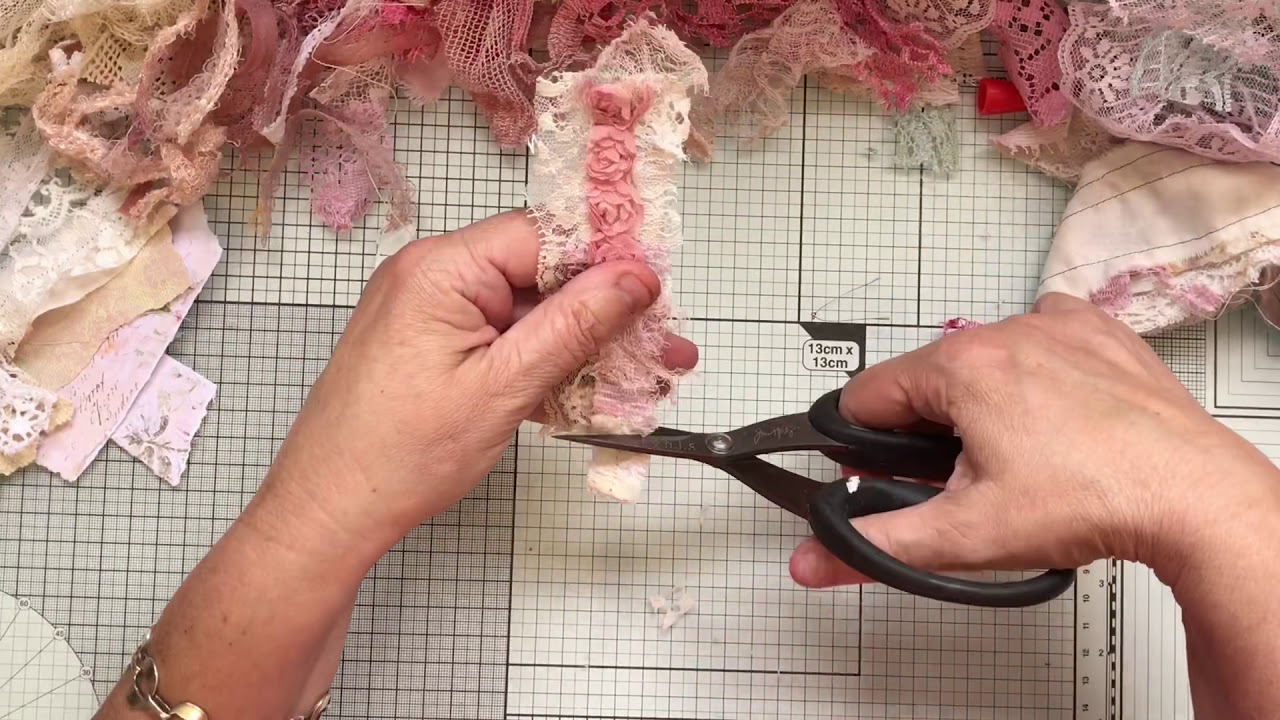 Shabby Chic Raggedy Snippets . Process Video