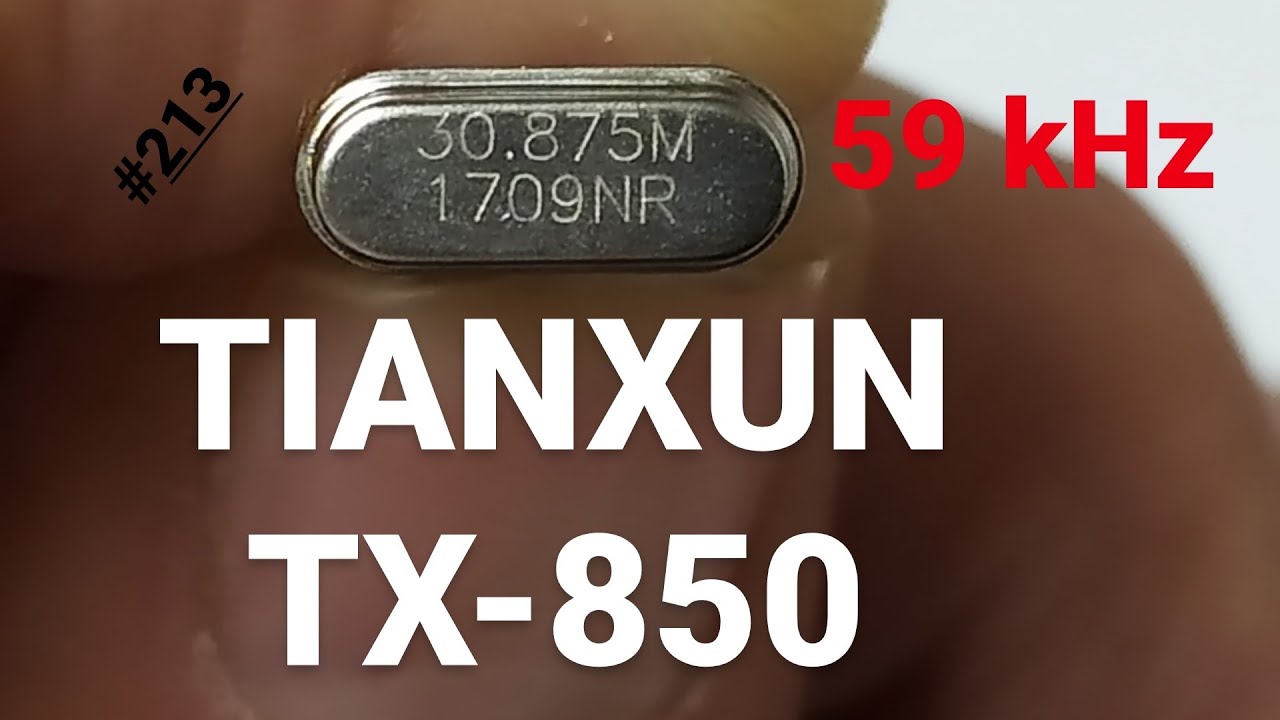 TX-850 tianxun Tutorial de como cambiar el RESONADOR CRISTAL DE CUARZO detector de metales Español