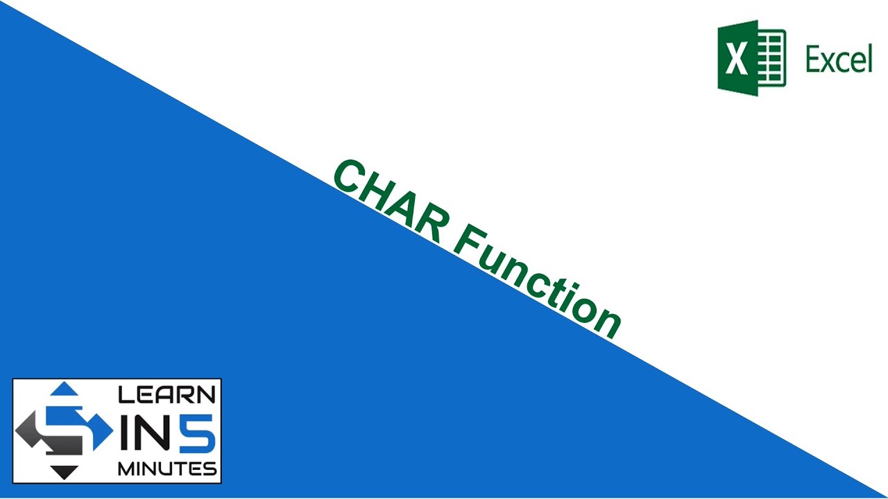 What is Char Function how to use it in Microsoft Excel | Learn in 5 Minutes