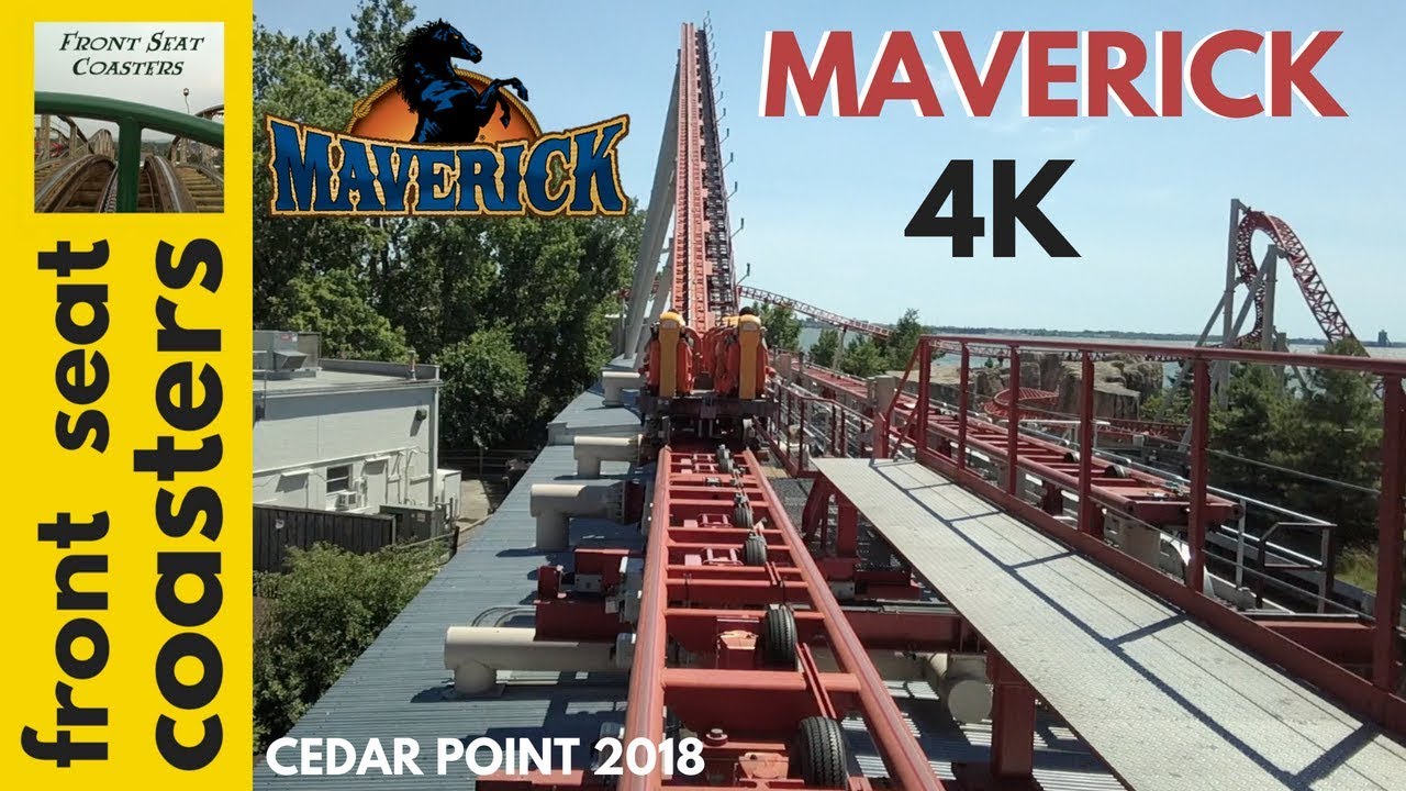 Maverick POV 4K On-Ride Cedar Point Roller Coaster Front Seat 2018 Intamin Blitz