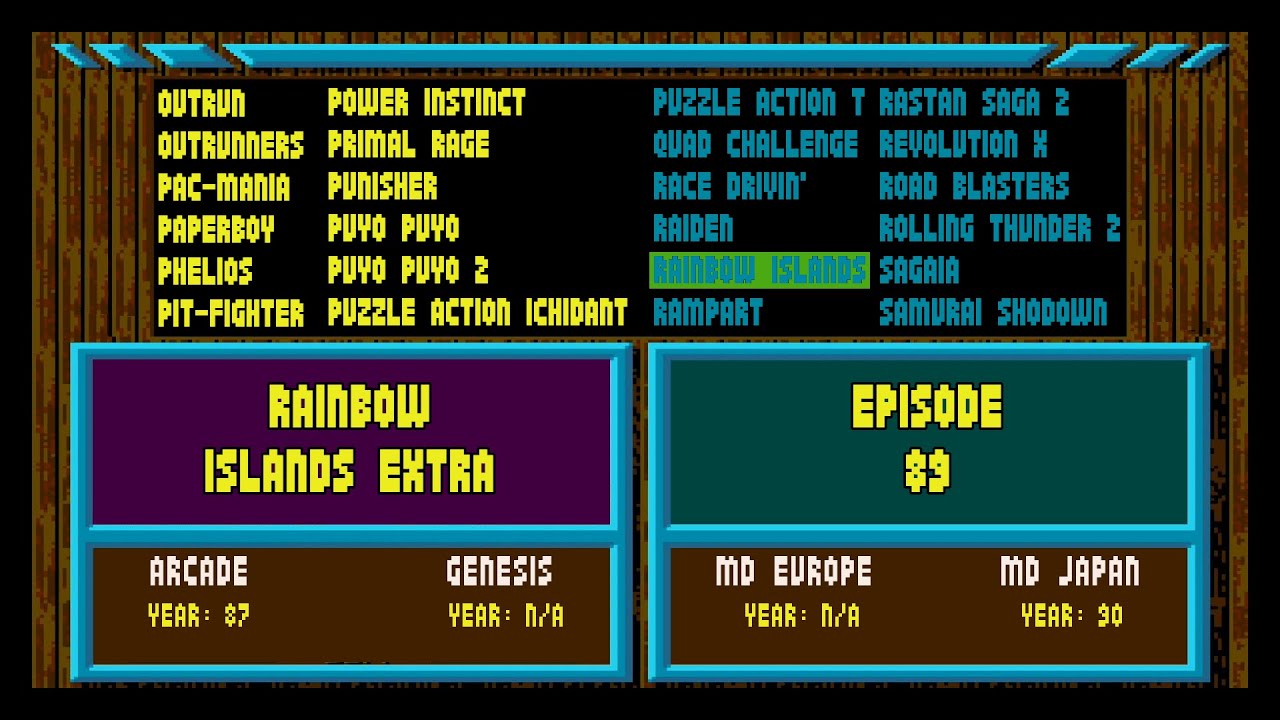 Arcade Games Vs Sega Genesis - Rainbow Islands: The Story of Bubble Bobble 2