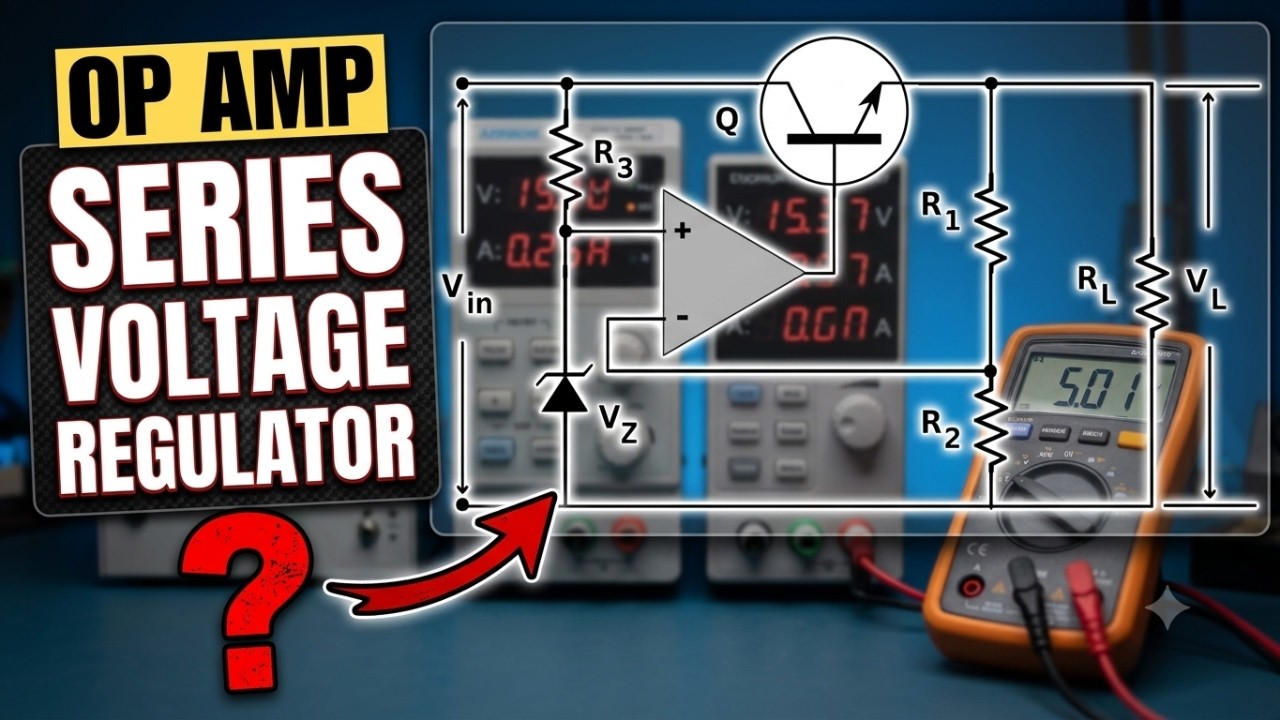Op Amp Series Voltage Regulator Explained – Design & Function!