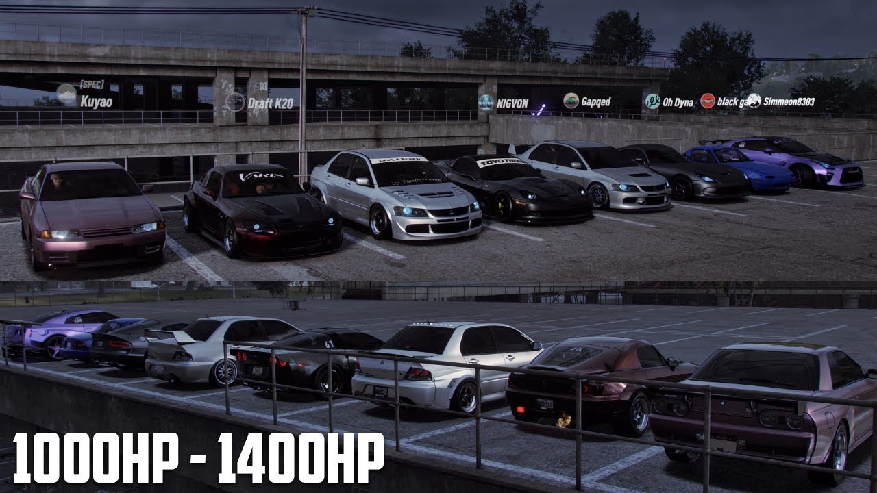 NFS Heat | Новая сборка Evo 9 / Встреча дрэг-каров мощностью более 1000 л.с. — Круиз и уличные го...