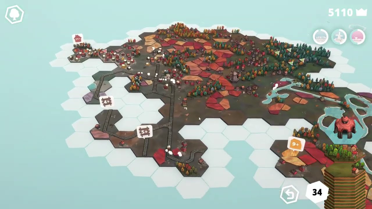 Dorfromantik Day 5 | Cozy Tile Building to Slow Down 🌿 (No Commentary)
