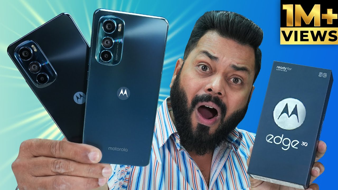 moto edge 30 5G Unboxing & First Impressions⚡Thinnest & Lightest 5G Smartphone