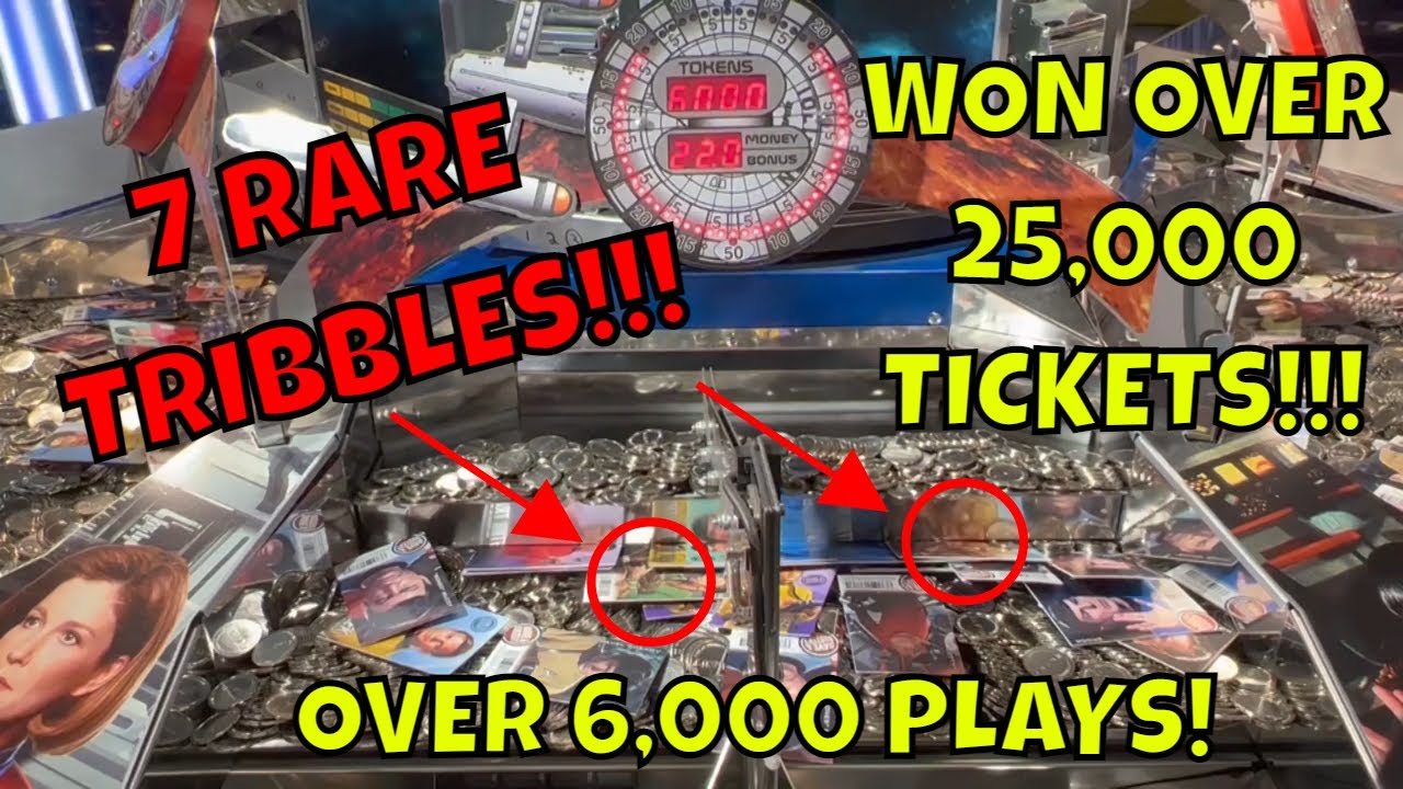 WON 7 TRIBBLES!!! 6,000 Plays at Star Trek Coin Pusher at Dave & Busters Ep 1