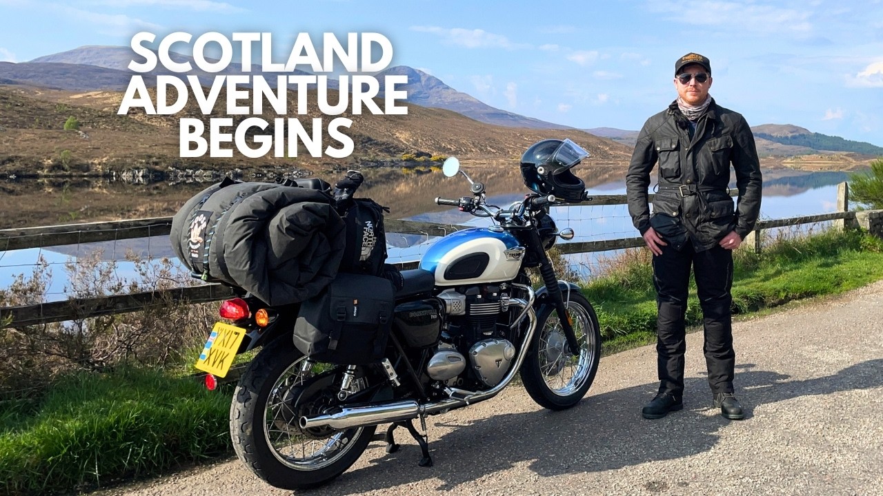 Triumph Bonneville Adventure Begins | Camping Alone on the Isle of Skye Scotland Road Trip