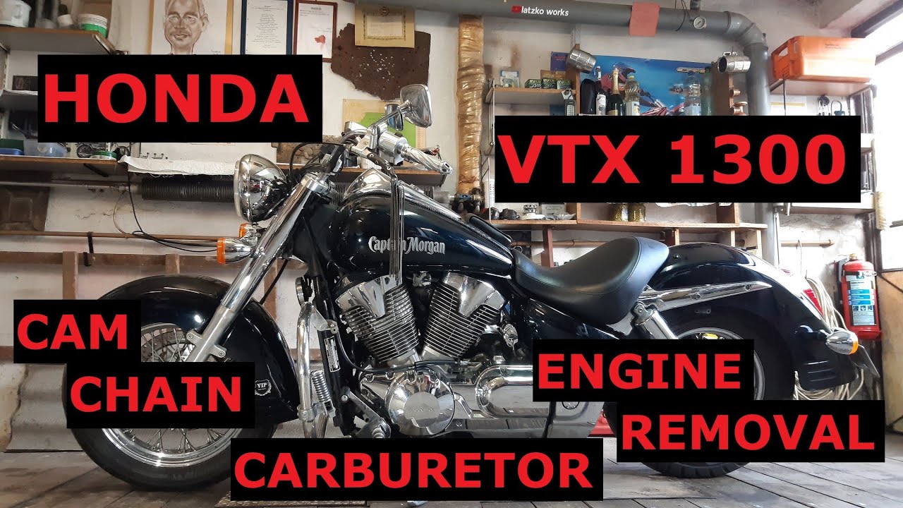 Honda VTX 1300 engine removal / cam chain / carburetor / cylinder gaskets / vezérműlánc / porlasztó