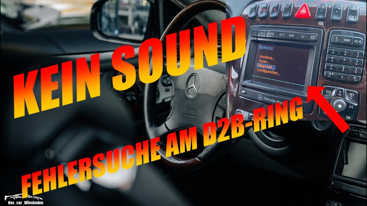 CL500 ohne sound aus den Boxen! Geheimmenü für D2B-Diagnose im Mercedes-Command