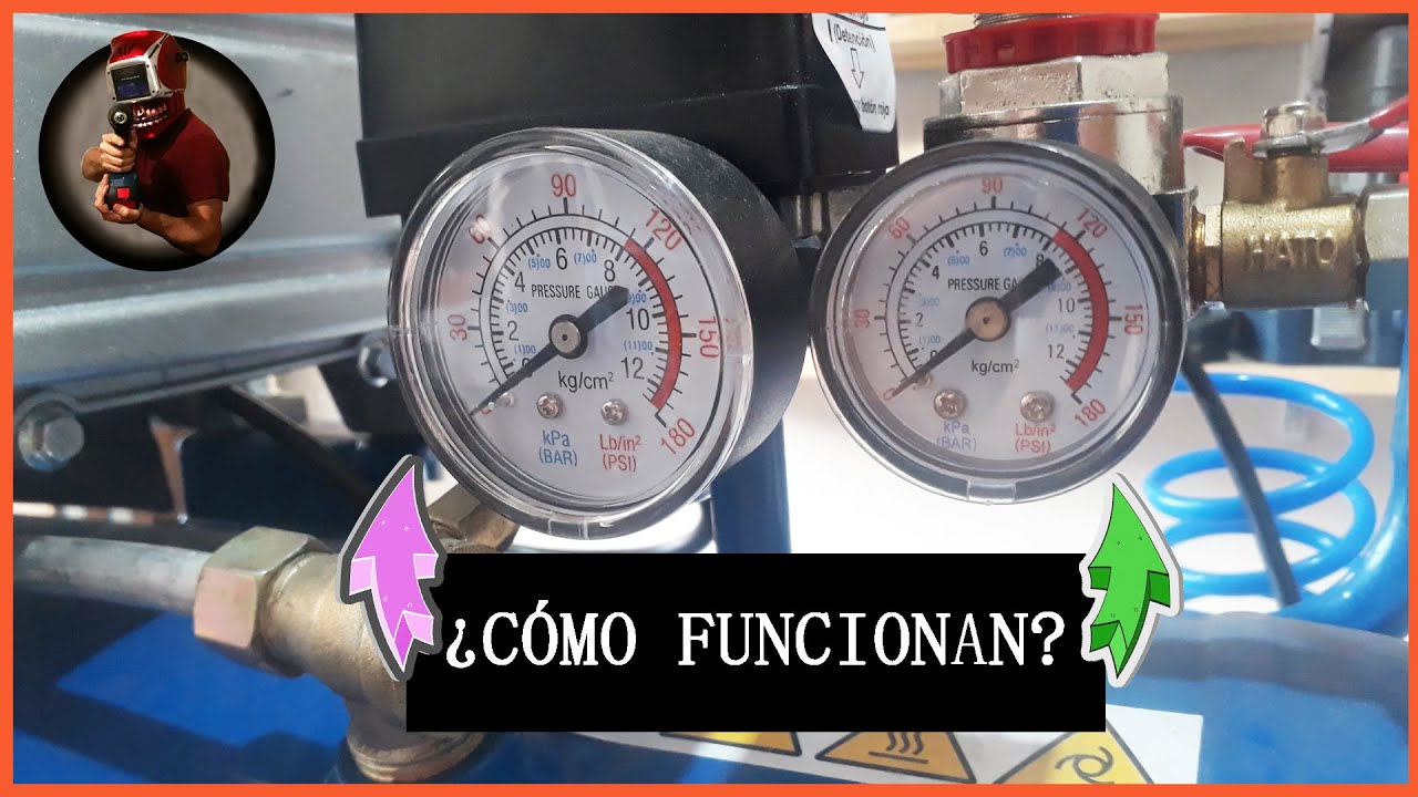 ¿CÓMO REGULAR LA PRESION DE UN COMPRESOR? ¿Para que sirven los relojitos (manómetros)?