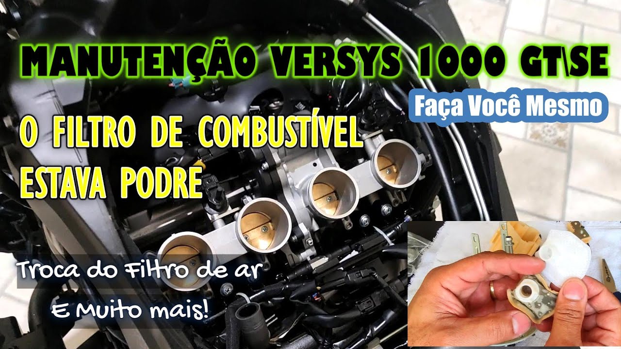 COMO TROCAR O FILTRO DE AR, FILTRO DE COMBUSTIVEL E MUITO MAIS - KAWASAKI VERSYS 1000