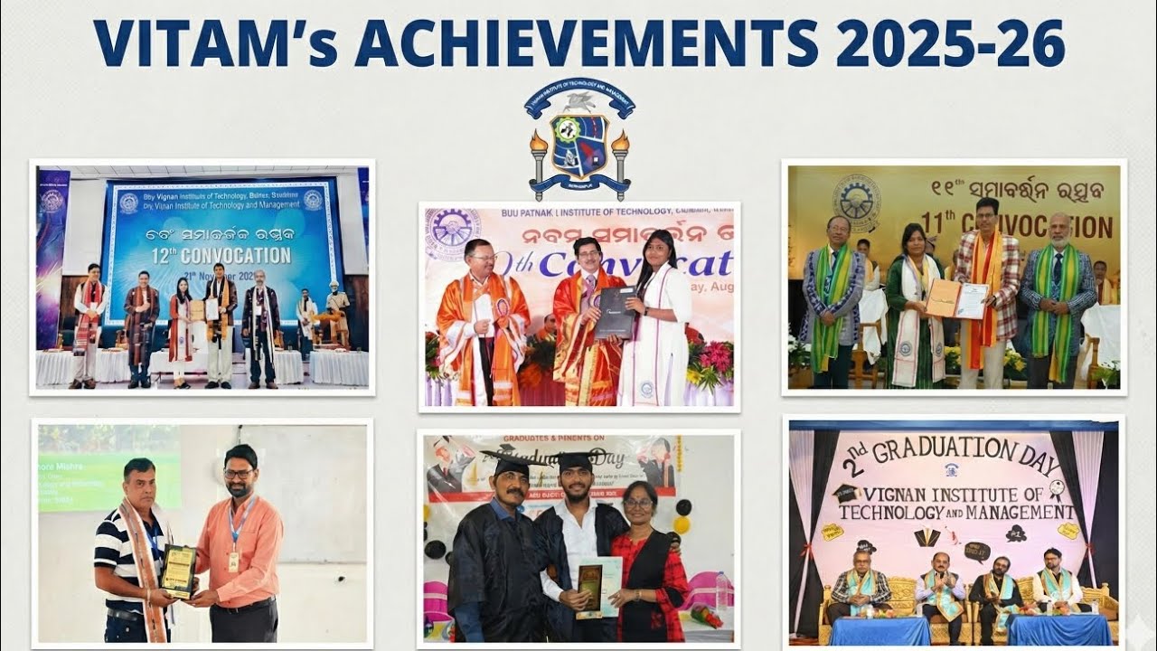 VITAM's Achievements 2025-26 | BPUT TOPPERS, BPUT CARNIVAL, WORKSHOP and many more @BPUTODISHA 