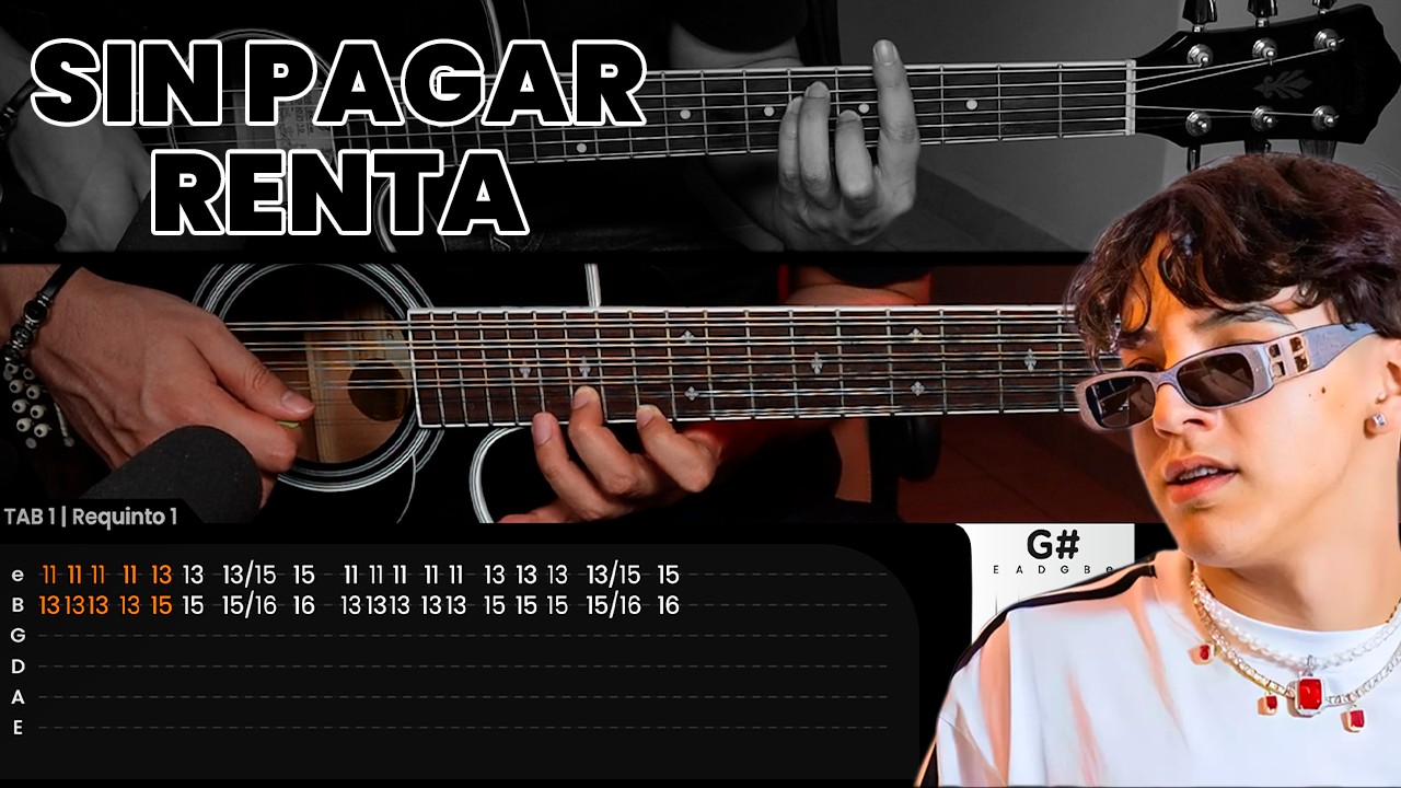SIN PAGAR RENTA - Xavi - En Guitarra (DEMO) Con REQUINTOS | The Yerena