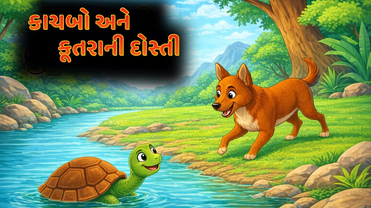 કાચબો અને કૂતરાની દોસ્તી | Kachbo ane Kutrani Dosti | Gujarati Bal Varta | Gujarati Cartoon