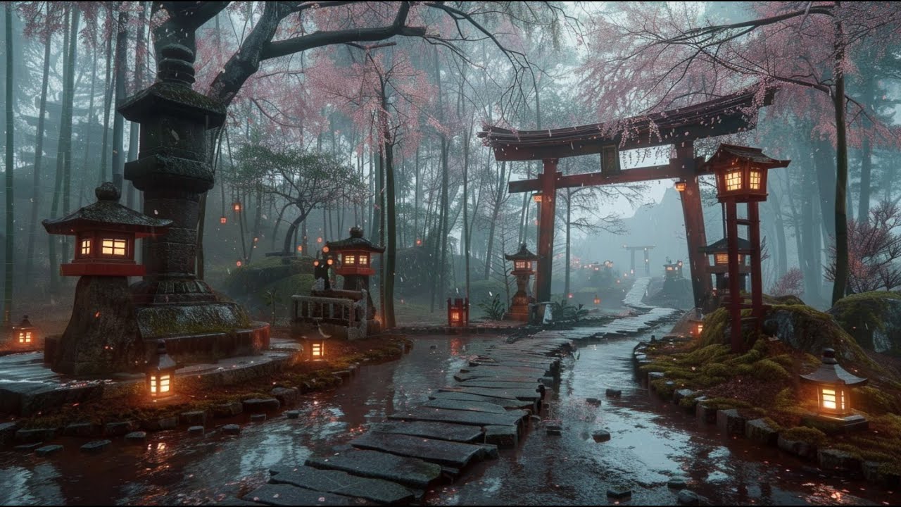 Relaxing Sleep Music - Calm Rainy Forest